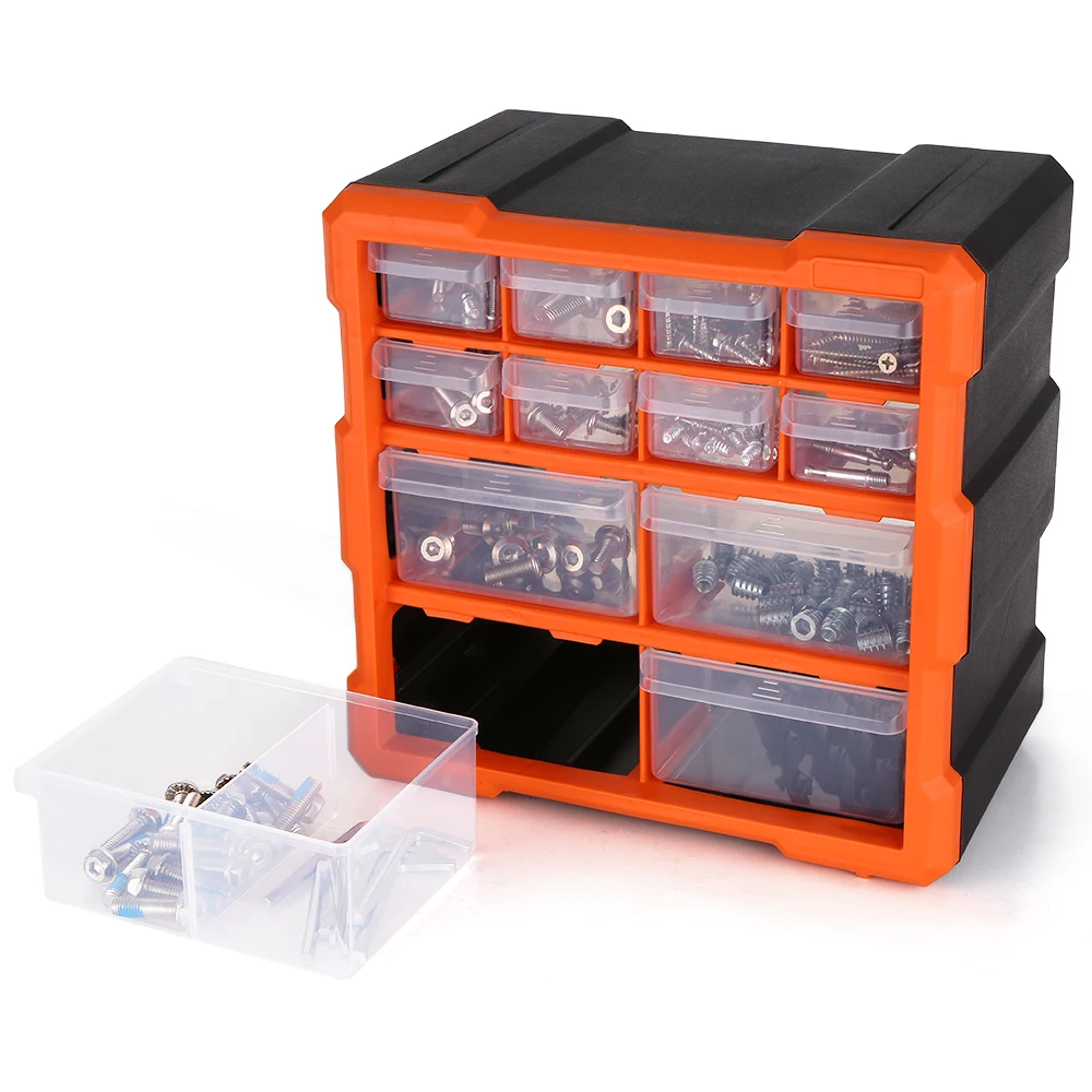

Drawer Plastic Parts Storage Box Multiple Compartments Slot Hardware Box Organizer Craft Cabinet Tools Components Container