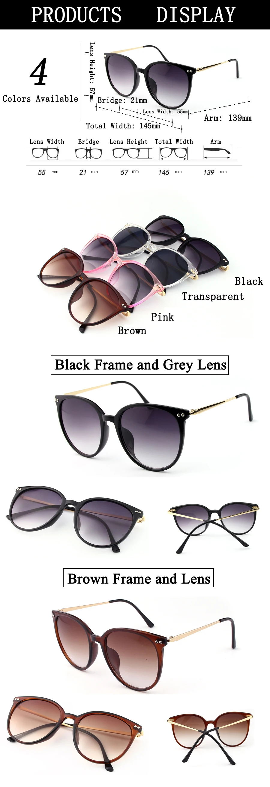 Wsunglass New metal decorative mirror eyeglasses eyeglasses ladies eyeglasses/_4