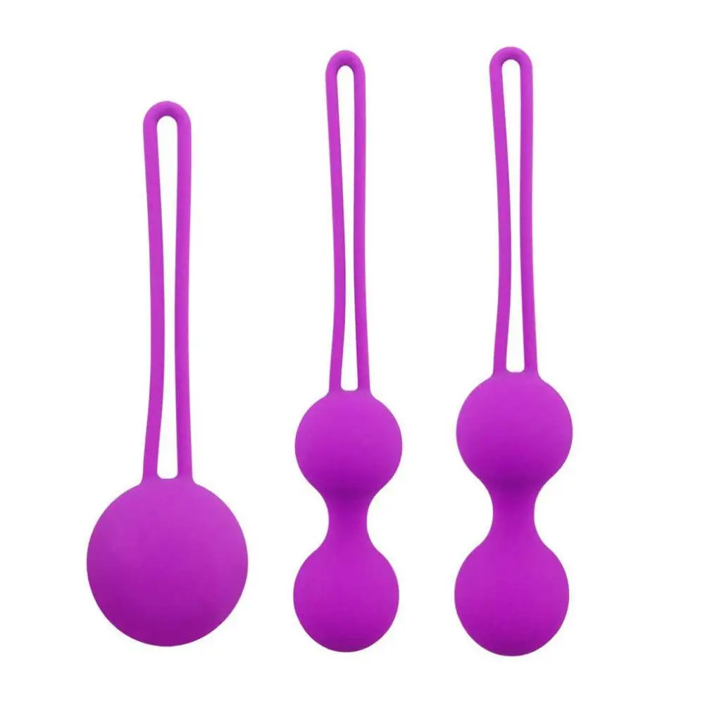 1 set Safe Silicone Kegel Ball Vaginal Tight Exercise Ben Wa Ball Female Small Ball اثقال