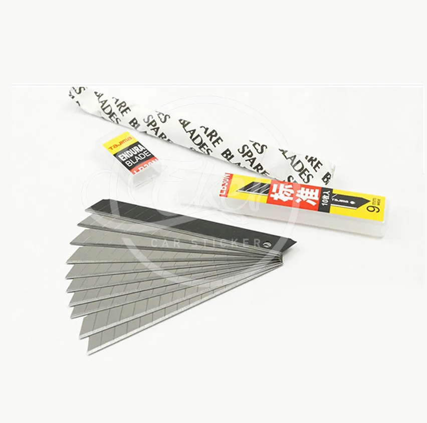 Японский TaJima 50 шт. лезвия 45 градусов металлические стальные сменные лезвия для ножа 9 мм 5 упаковок; 10 шт. лезвие/упаковка