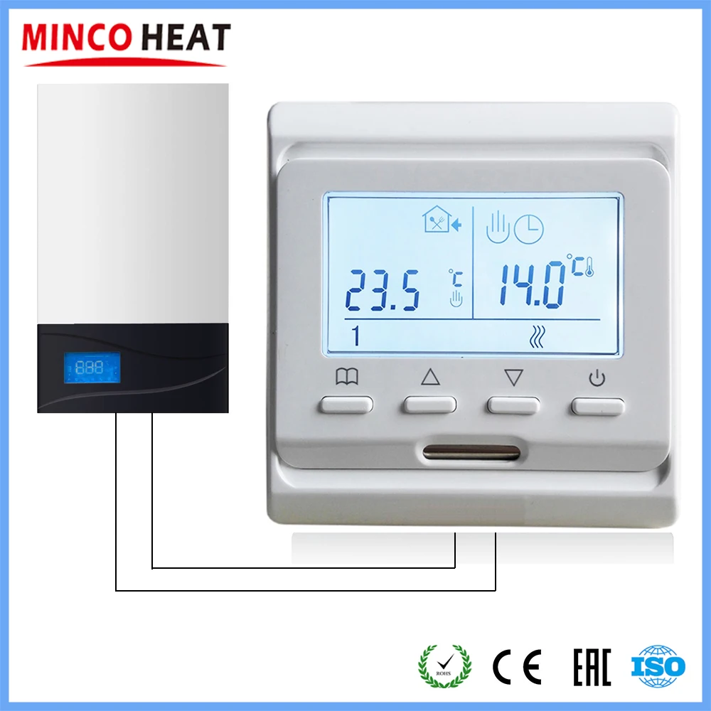 

220V LCD Screen Room Thermostat Temperature Controller for Water/Electric floor Heating Water/Gas Boiler