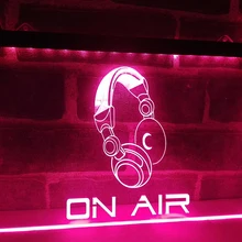 LM013-On Air наушники гарнитура студия светодиодный неоновый светильник знак