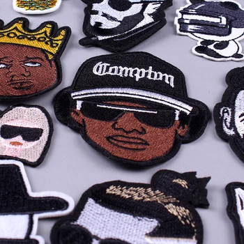 

Rock Band Patches DIY Embroidery Metal Patches for Clothing Iron On Patch Hippie Negro Patch Name On Clothes Applique Stripe F