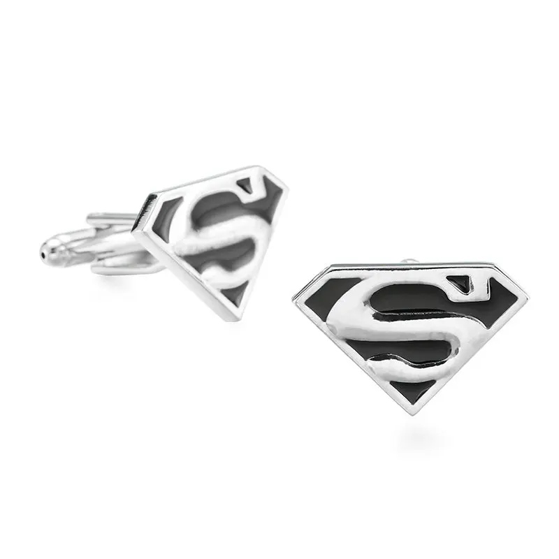 KC высококачественные мужские запонки для рубашки классический фильм супергерой Супермен/Американский капитан/007/Железный человек/Бэтмен Запонки