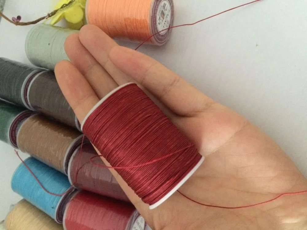 YL055 0.55mm Waxed Thread String for Leather Sewing, Leather