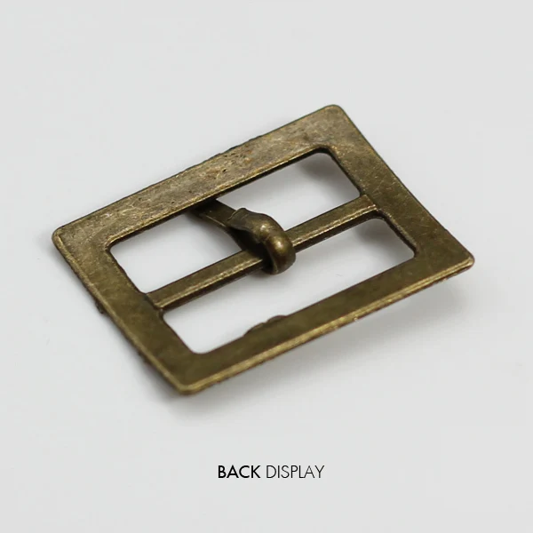 Metal Rectangle Antique Bronze Belt Buckle 37x27mm For Bags Clothes