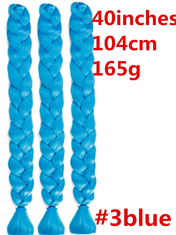 Feibin вязанные крючком огромные косички волосы для наращивания синтетические косички волосы 165 г 41 дюйм 104 см - Цвет: #16