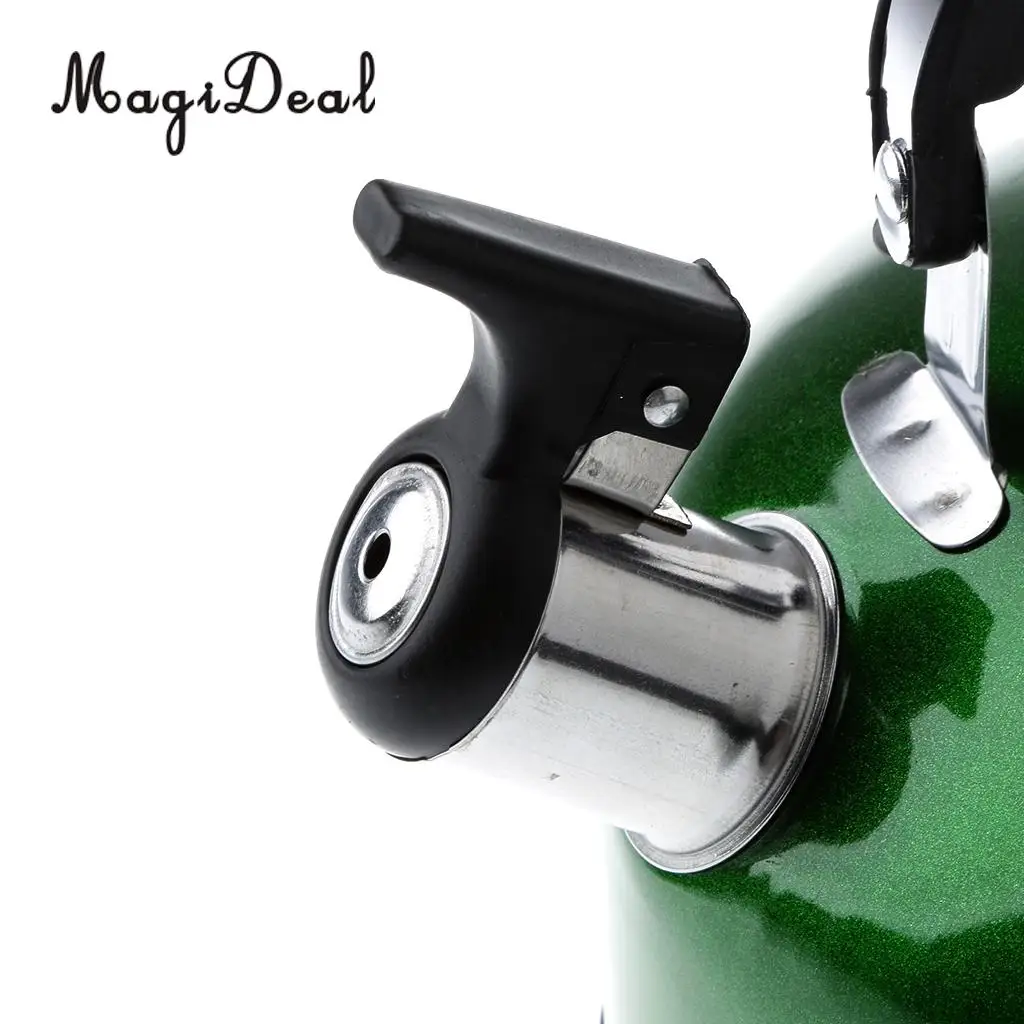 MagiDeal Anti-Hot/Slip Whistling Tea Kettle Gas Stove 3L Stainless Steel Tea Kettle Water Bottle for Home Camping Hiking Travel