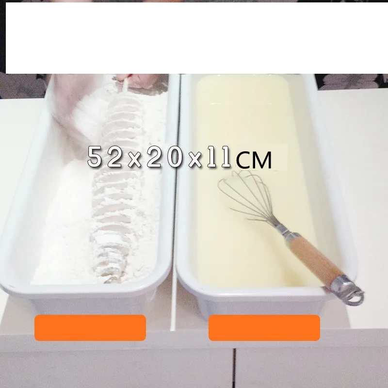 

2pcs/lot Food Grade Pulp Powder Box Potato Tower Rectangular Seasoning Box Tornado Slurry Bowl Plastic Seasoning Brittle Box