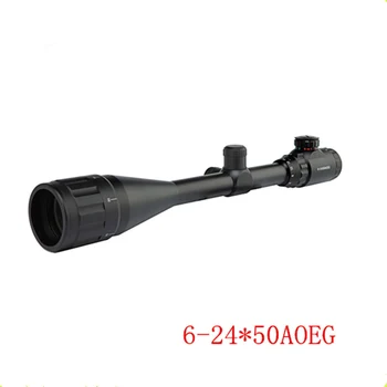 

Optics Hunting 6-24X 50mm AOEG Blue Lens Film Sight Hunt Telescope Red/Green New illuminated Rifle Scope