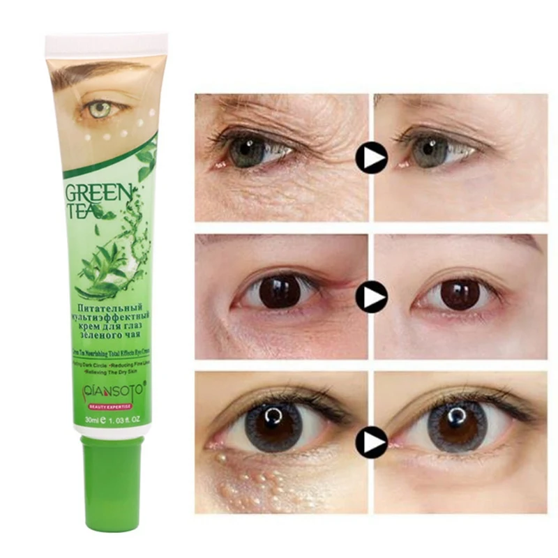 Moisturizing Ageless Green Tea Eye Cream Remove Black Circles Anti