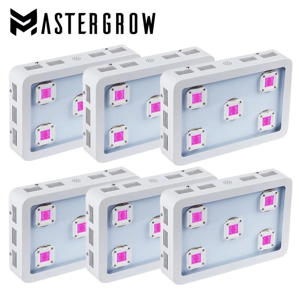 

6PCS MasterGrow X5 1500W COB LED Grow Light Panel Full Spectrum 410-730nm For Indoor Plants Growing and Flower with High Yield
