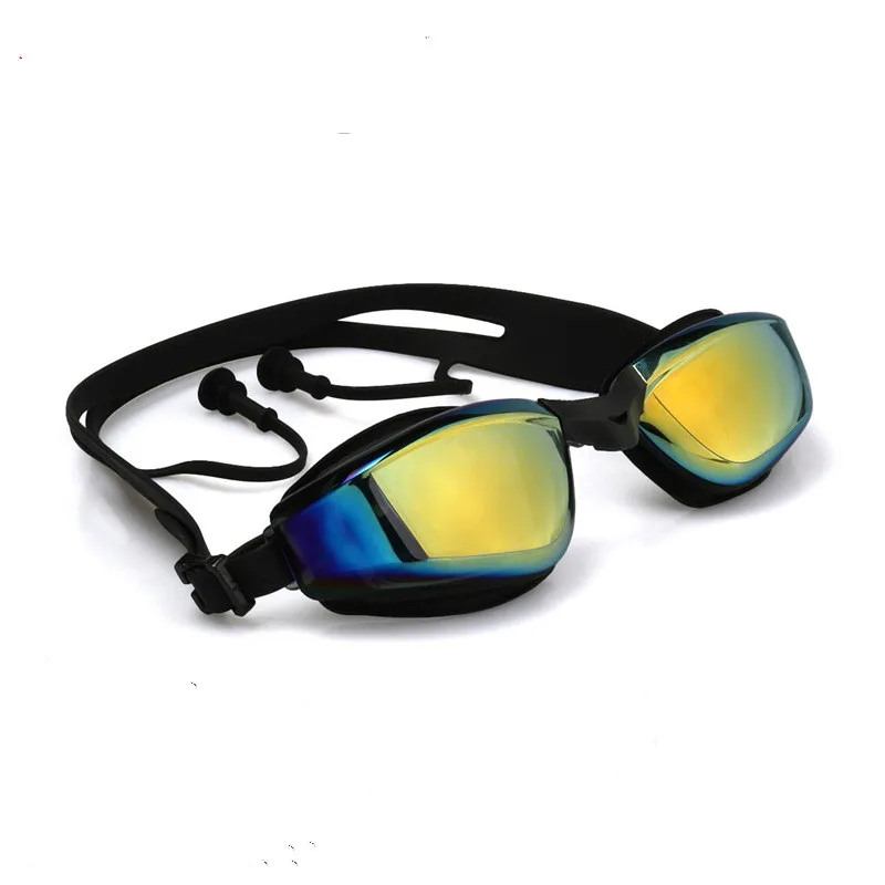 Men Women Swimming goggles myopia Anti Fog UV Sports eyewear Big frame