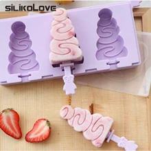 SILIKOLOVE летняя силиконовая форма для мороженого, многоразовый лоток для кубиков льда, формы для мороженого, формы для мороженого