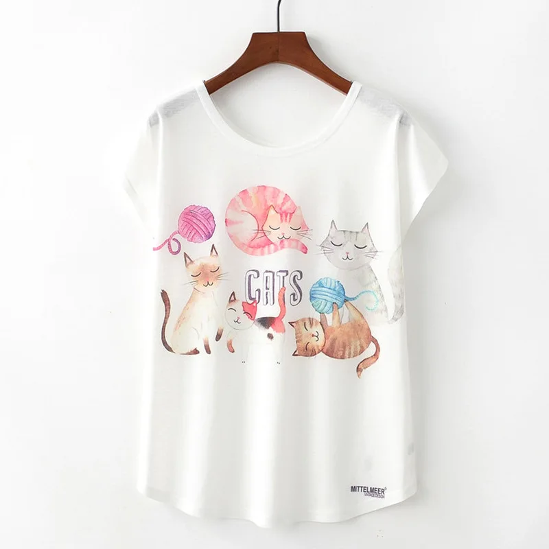 

Print cat Women tshirt Cotton Casual Funny t shirt For Lady Girl Top Tee Hipster Tumblr Drop Ship Brand New Fashion Clothes