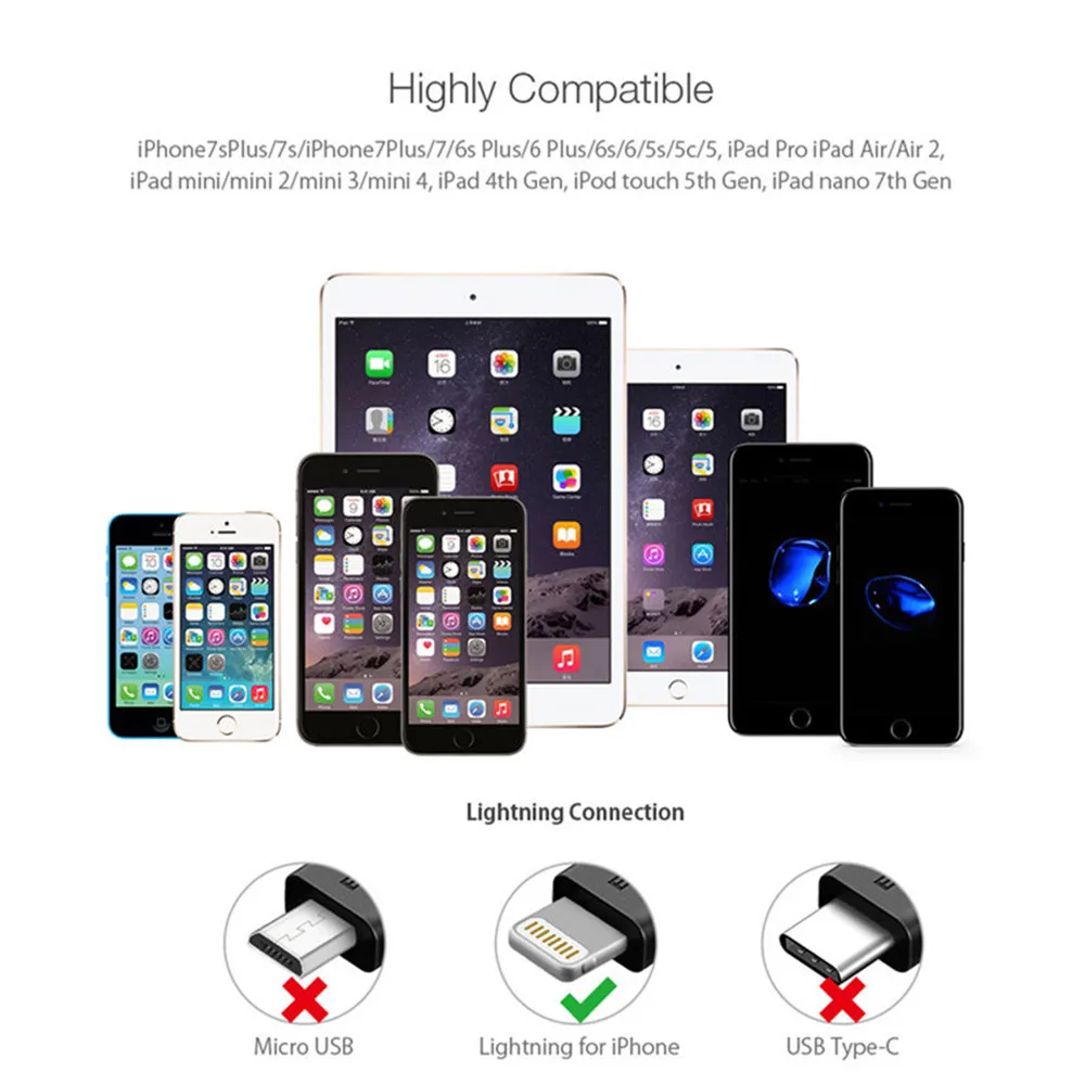 Телефонный кабель для iPhone 7, 8, 6, 5, 6s S, USB кабель для plus X, XS, MAX, XR, кабель для быстрой зарядки, зарядное устройство для мобильного телефона, usb-кабель для передачи данных