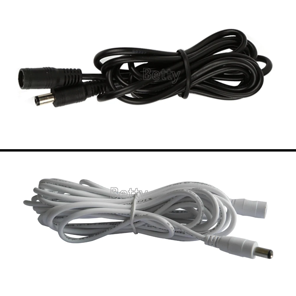 

Hot Sale 0.5m/1m/3/5m 5.5 X 2.1 mm DC connector Power Plug with extension wire DC female and Male Jack adapter led connector