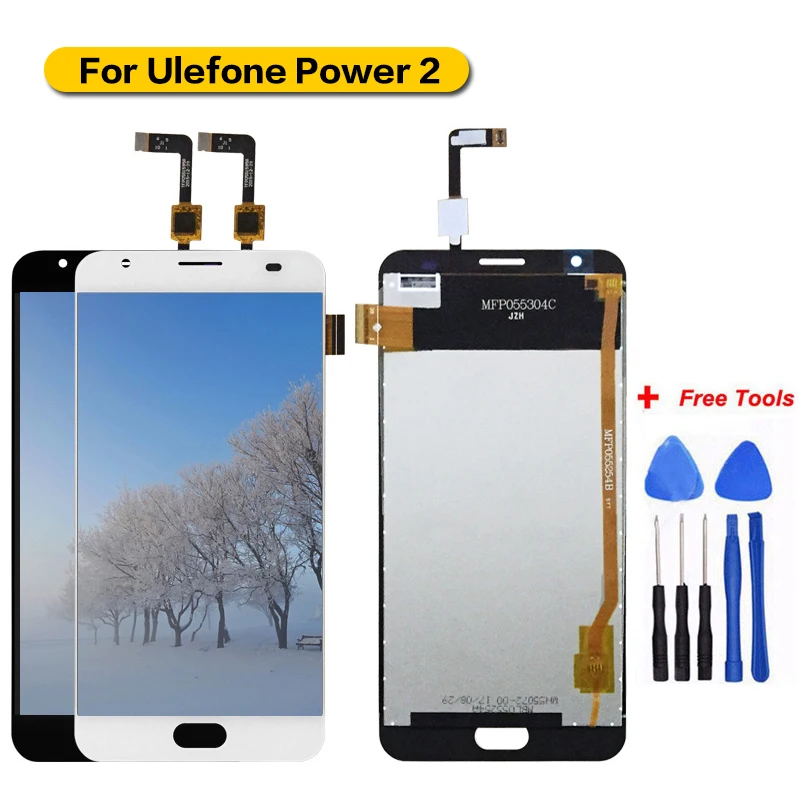 

100% Tested For Ulefone Power 2 LCD Display Touch Screen Assembly Replacement Parts+Tools