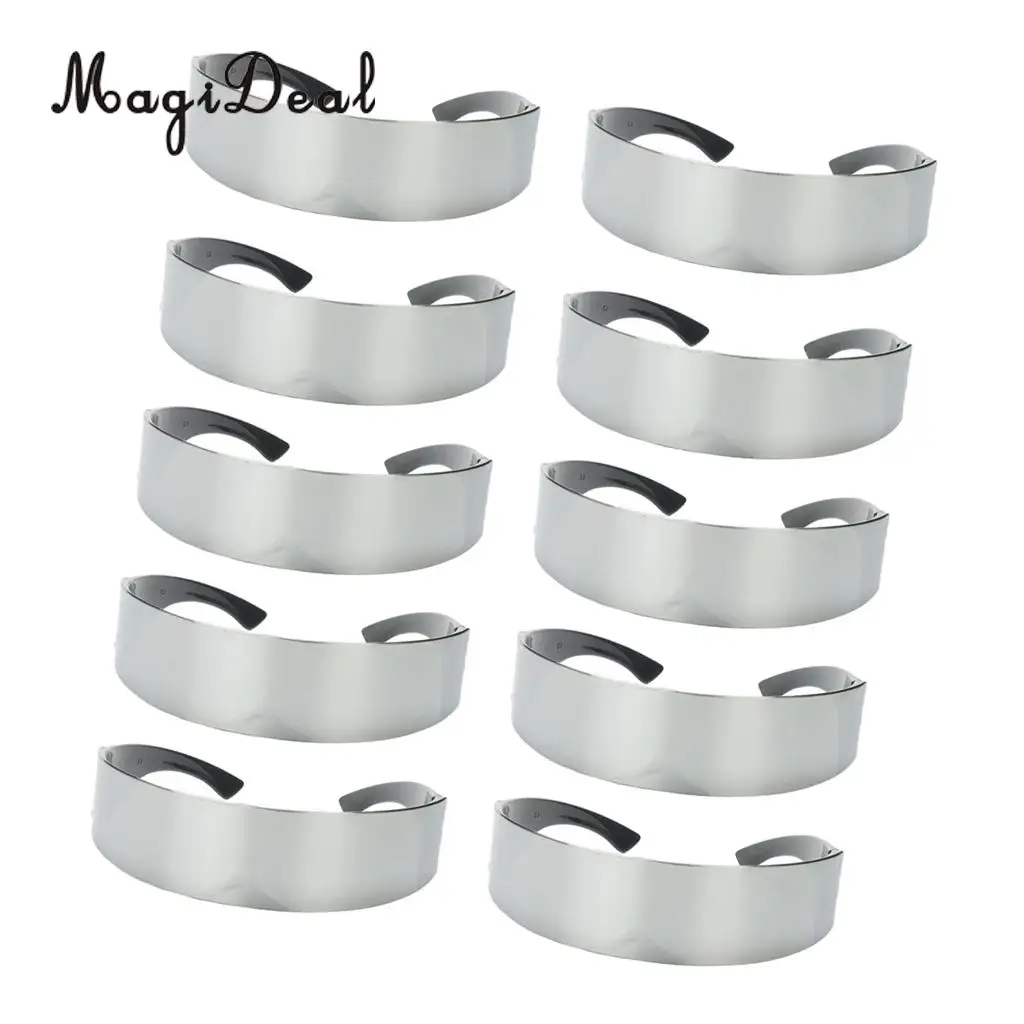 MagiDeal 10 Pieces Novelty Metallic Silver Space Robot Party Eye Glasses Future Soldier Sunglasses Unisex Photo Prop Goggles