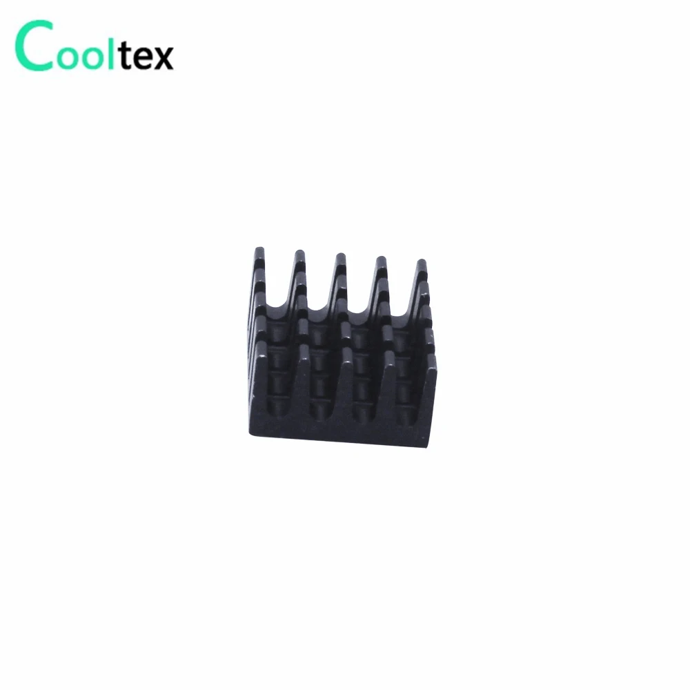 20 шт./лот) Высокое качество 19x14x7 мм алюминиевый радиатор черный радиатор теплоотвод для электронная интегральная схема 3D принтер Охладитель Охлаждения