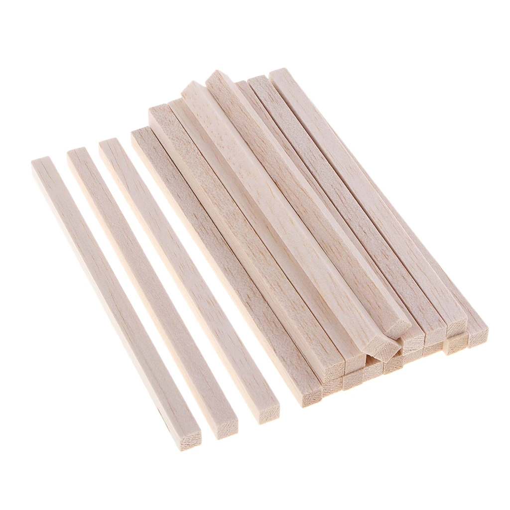 100 lot Unfinished Balsa Square Wooden Dowel Rod for Wood Modelling Hobbies 100 lot Unfinished Balsa Square Wooden Dowel Rod for Wood Modelling Hobbies