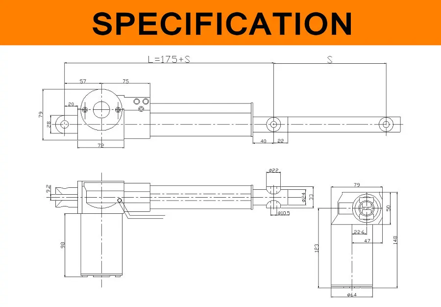 Actuador lineal 24 V DC Motor pesado 6000N 600 kg 1320LBS 5 mm/s golpe 50-1200mm Carga eléctrica Motor IP54 Al Aleación de CE RoHS ISO Actuador lineal 24 V DC Motor pesado 6000N 600 kg 1320LBS 5 mm/s golpe 50-1200mm Carga eléctrica Motor IP54 Al Aleación de CE RoHS ISO