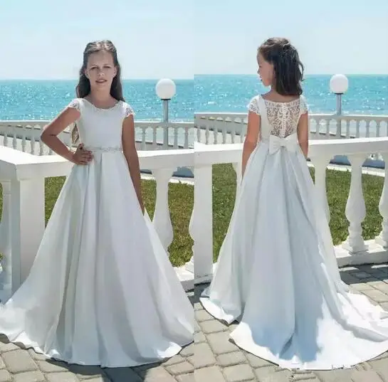 vestido daminha branco