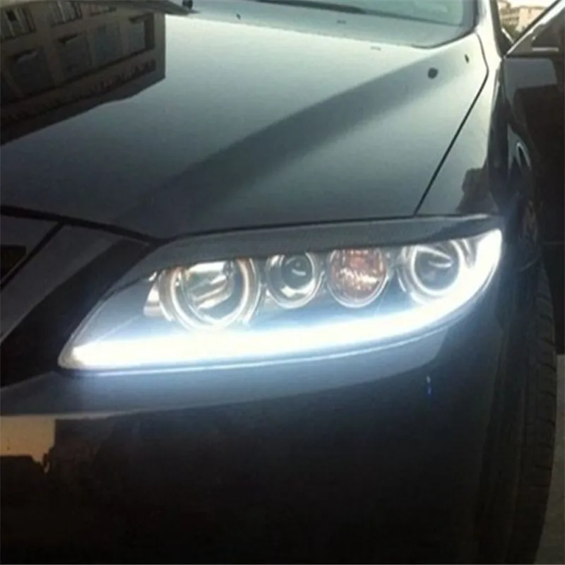 

2PCS Car LED DRL Turn Signal Light Bar Flowing yellow amber For Ford Focus 3 mk3 2015 2016 2017 Mercedes Benz bmw vw audi