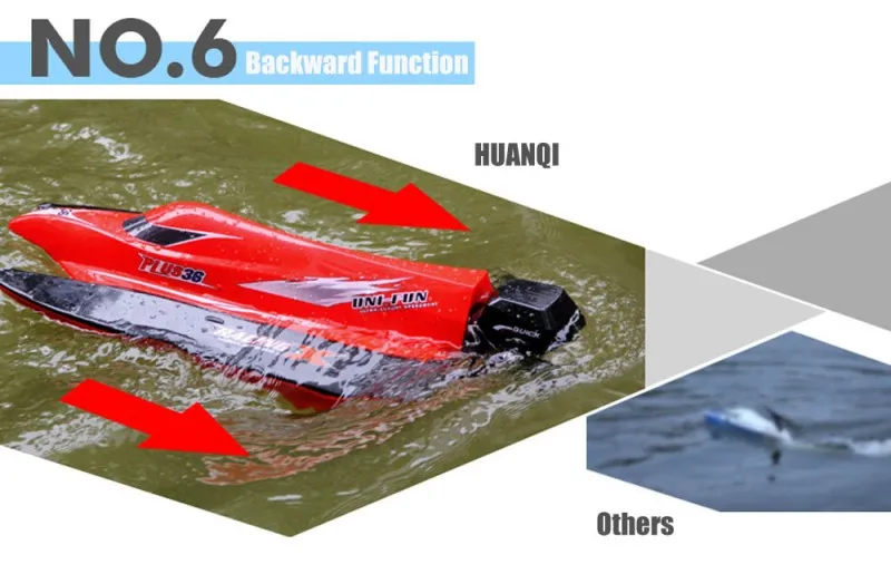 Красная и желтая высокоскоростная радиоуправляемая лодка HQ-959 20-25 км/ч 2,4 г радиоуправляемая лодка скоростная радиоуправляемая гоночная лодка детская игрушка детский подарок