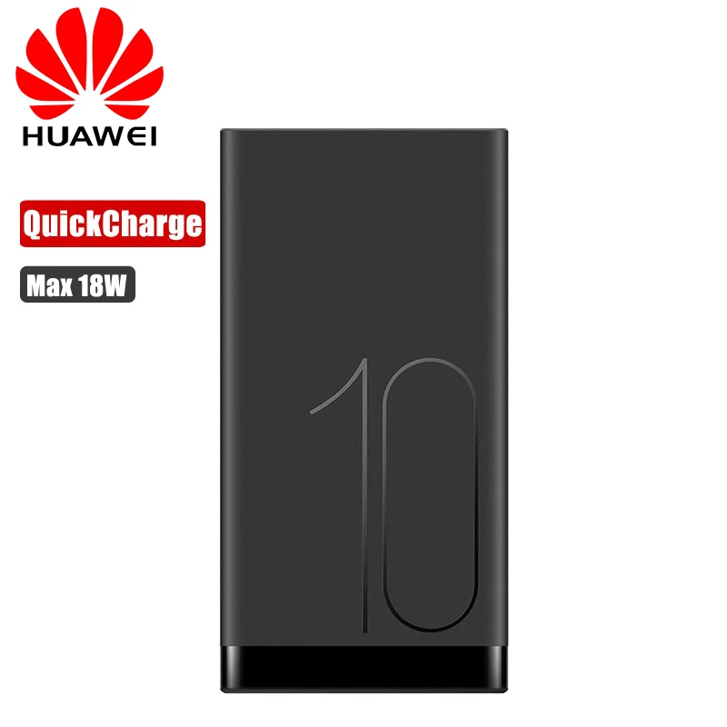 Huawei QuickCharge power Bank 10000 мАч макс 18 Вт Двусторонняя Быстрая зарядка портативный внешний аккумулятор для mate 9 10 20 X Pro P10 P20