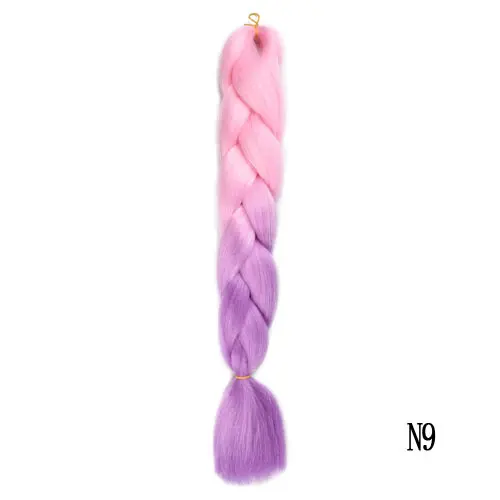 Beyond beauty Ombre Jumbo синтетические плетеные волосы, вязанные крючком волосы, огромные косички, прически - Цвет: N9