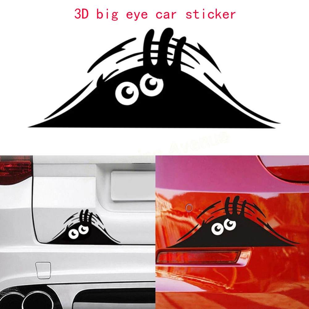 

Funny Waterproof Removable Car Sticker Scratch Cover Decal Auto Decoration Funny Peeking Monster 3D Big Eyes