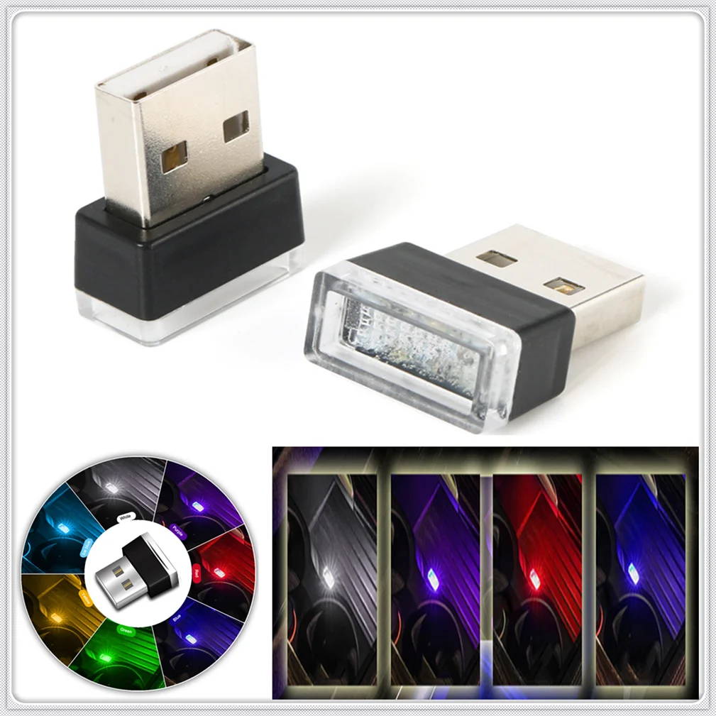 

Car Interior USB Atmosphere Light Plug Decor Lamp for Renault megane 2 clio 1 3 4 duster koleos sport scenic kadjar
