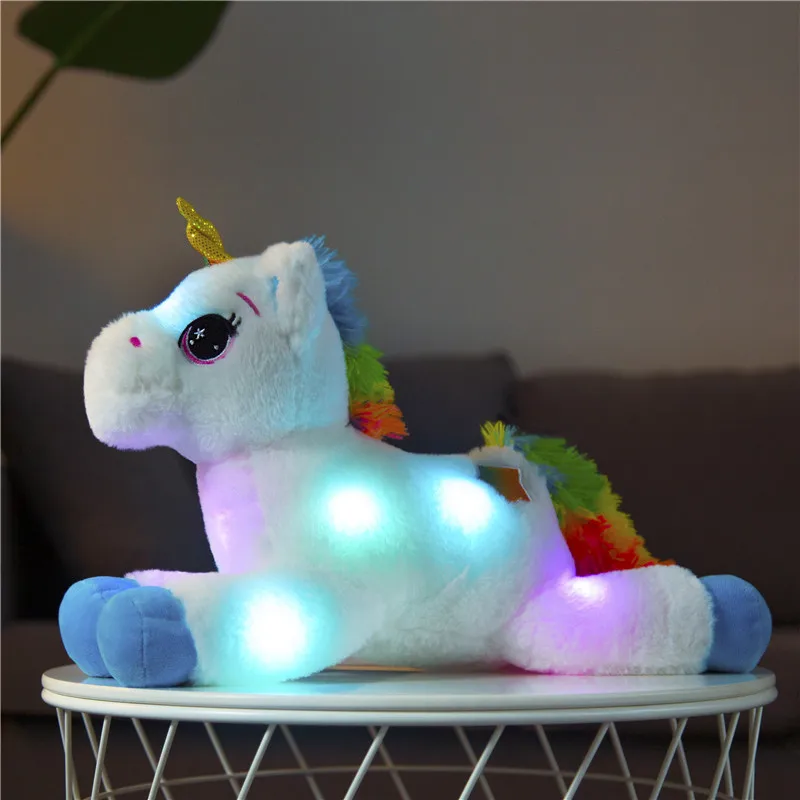 glowing unicorn plush