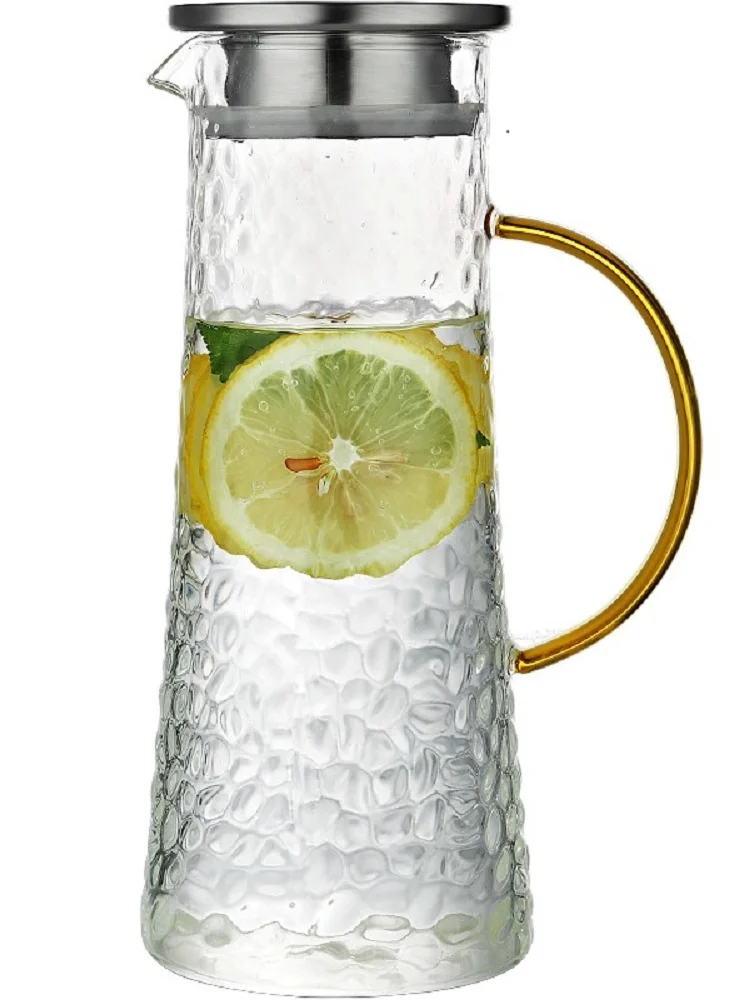 1.4L бутылка холодной воды стеклянный чайник термостойкий нагреваемый кувшин воды - Цвет: GYBL1233002