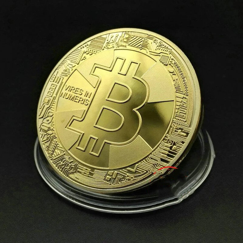 5 шт. 2017 Американский Золотая монета Bitcoin монеты Коллекционные вещи медаль