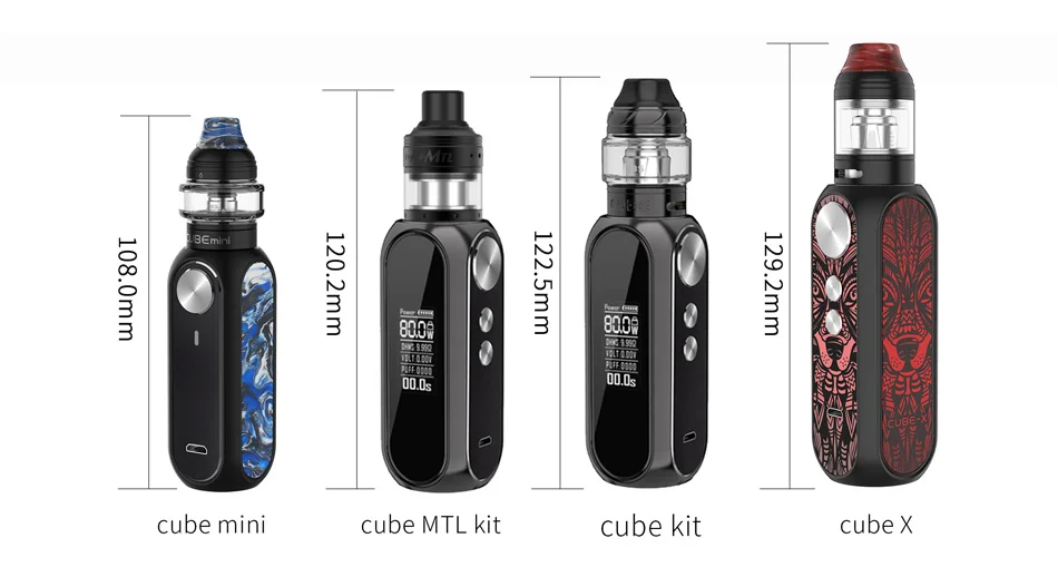 OBS Cube X 80W VW Kit with Cube X Mesh Tank