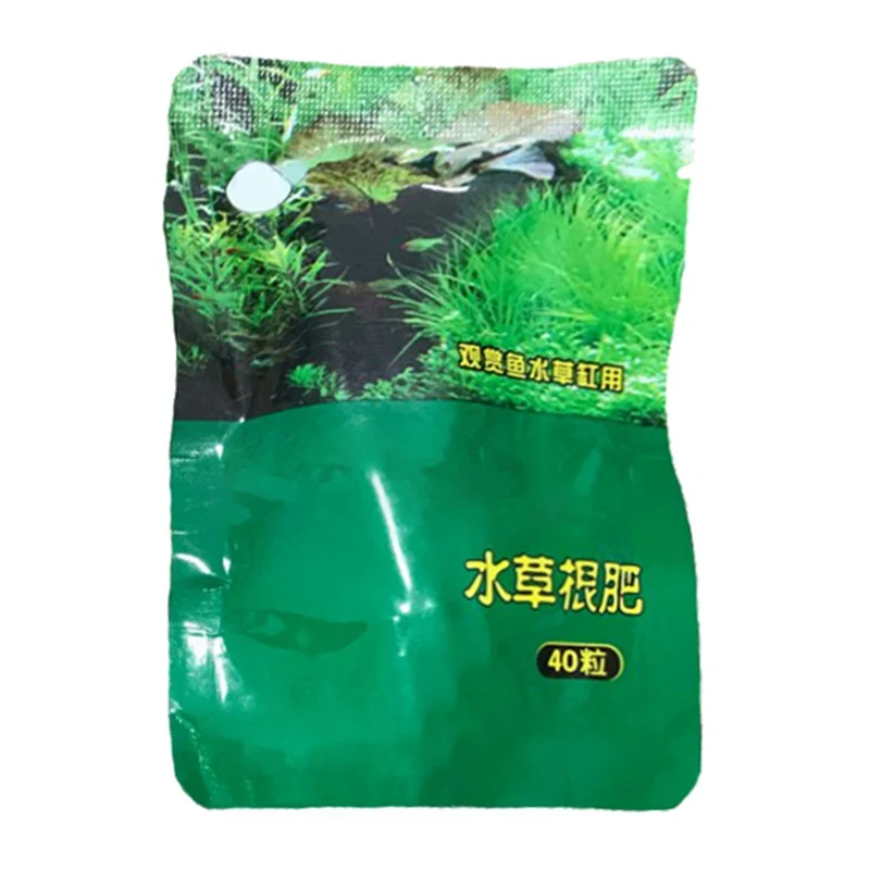 40 Pcs Aquarium Plant Grass Fertilizer Root Tab Capsules Live Water Fish Tank Nutrition Water Grass Nutrition Fertilizer