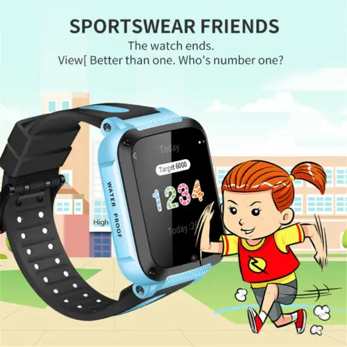 Детские умные часы для мальчиков и девочек с GPS водонепроницаемые наручные