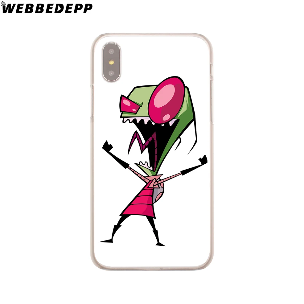 Жесткий чехол для телефона WEBBEDEPP invader zim для iPhone 4 4S 5C 5 5S SE 6 6S 7 8 Plus X XR XS 11 Pro Max