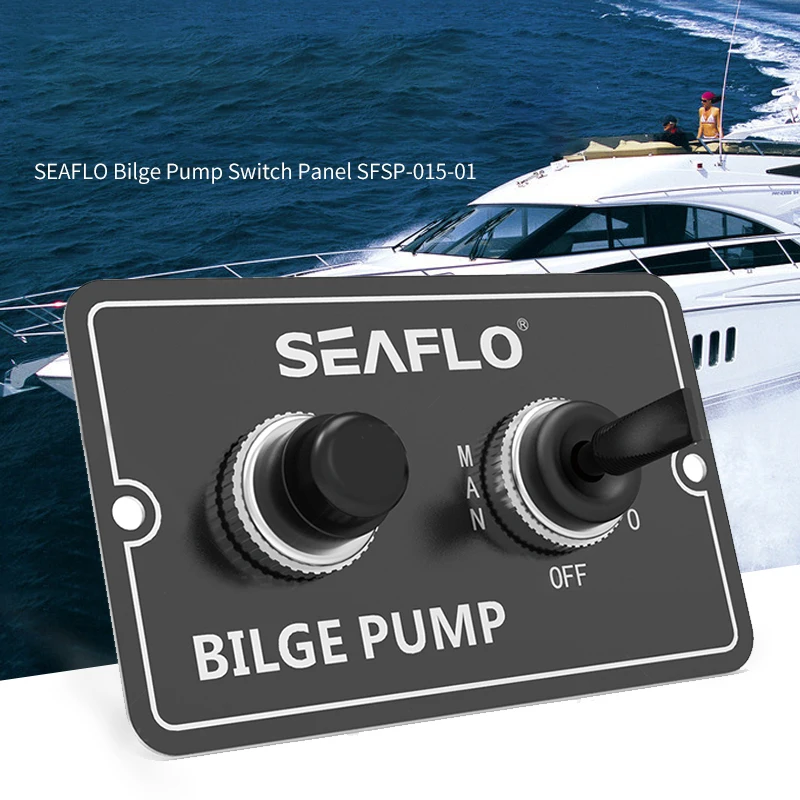 

ON-OFF Toggle Switch Control Panel Manual intelligent 12V 24V marine panel Bilge pump control switch for Boat accessories