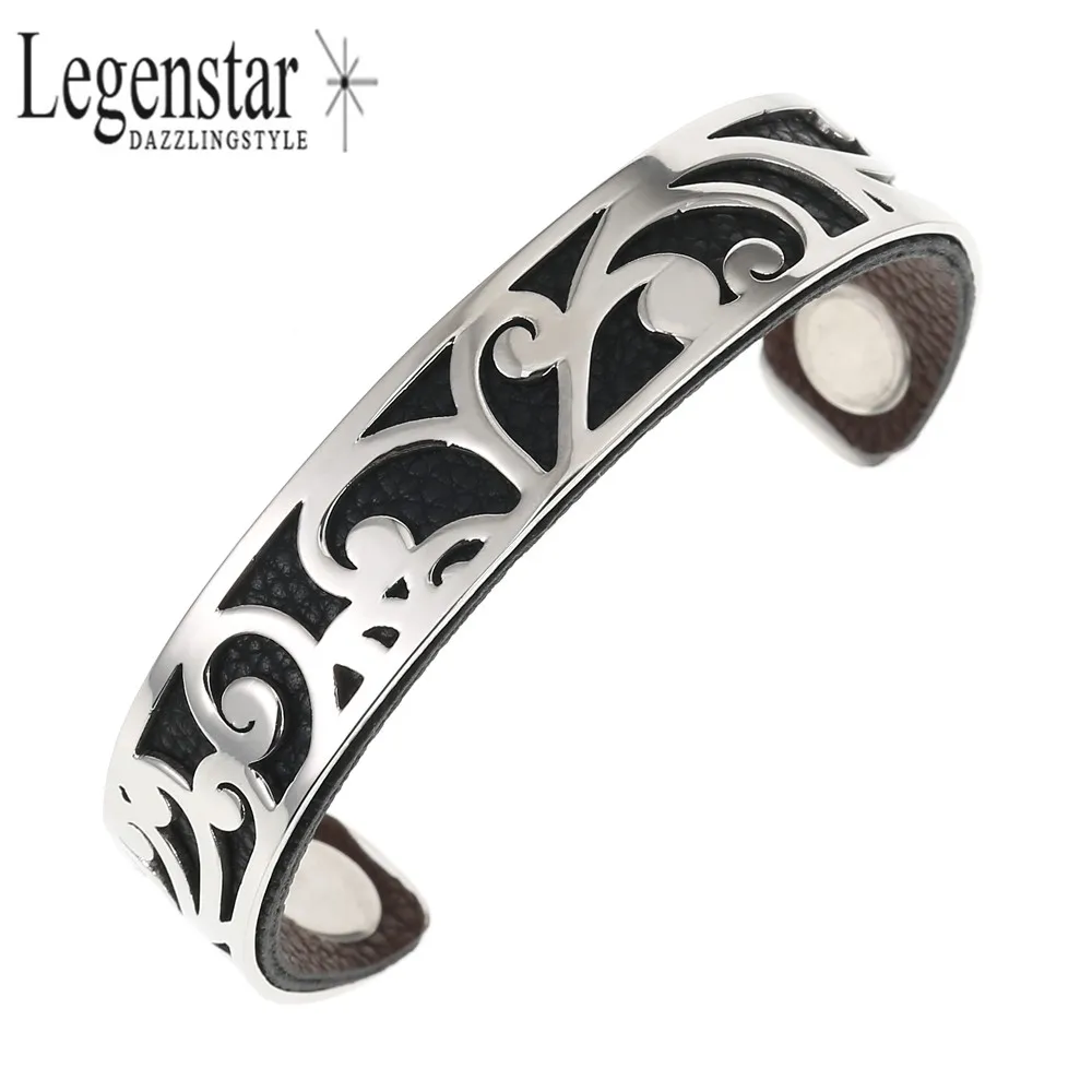 Legenstar Браслет-манжета и браслет для женщин Argent браслет из нержавеющей стали 10 цветов Сменные кожаные наручные браслеты