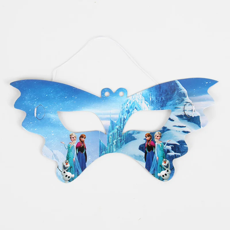 

10pcs/lot Princess Frozen Anna Elsa Party Face Mask Kids Birthday Christmas Party Supplies Decoration