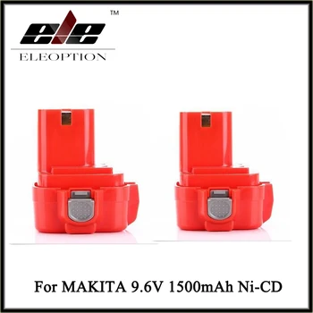 

2x High Quality Eleoption 9.6V 1500mAh Ni-CD Battery for Makita 9100 9120 9122 193977-7 638344-4-2 9.6 Volt Drill