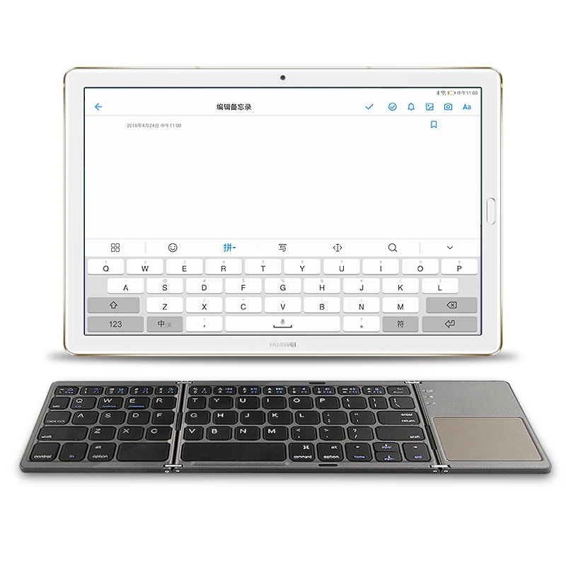 Twice Folding Wireless Bluetooth Keyboard For Huawei Matepad Pro   Matepad  Matebook E 12