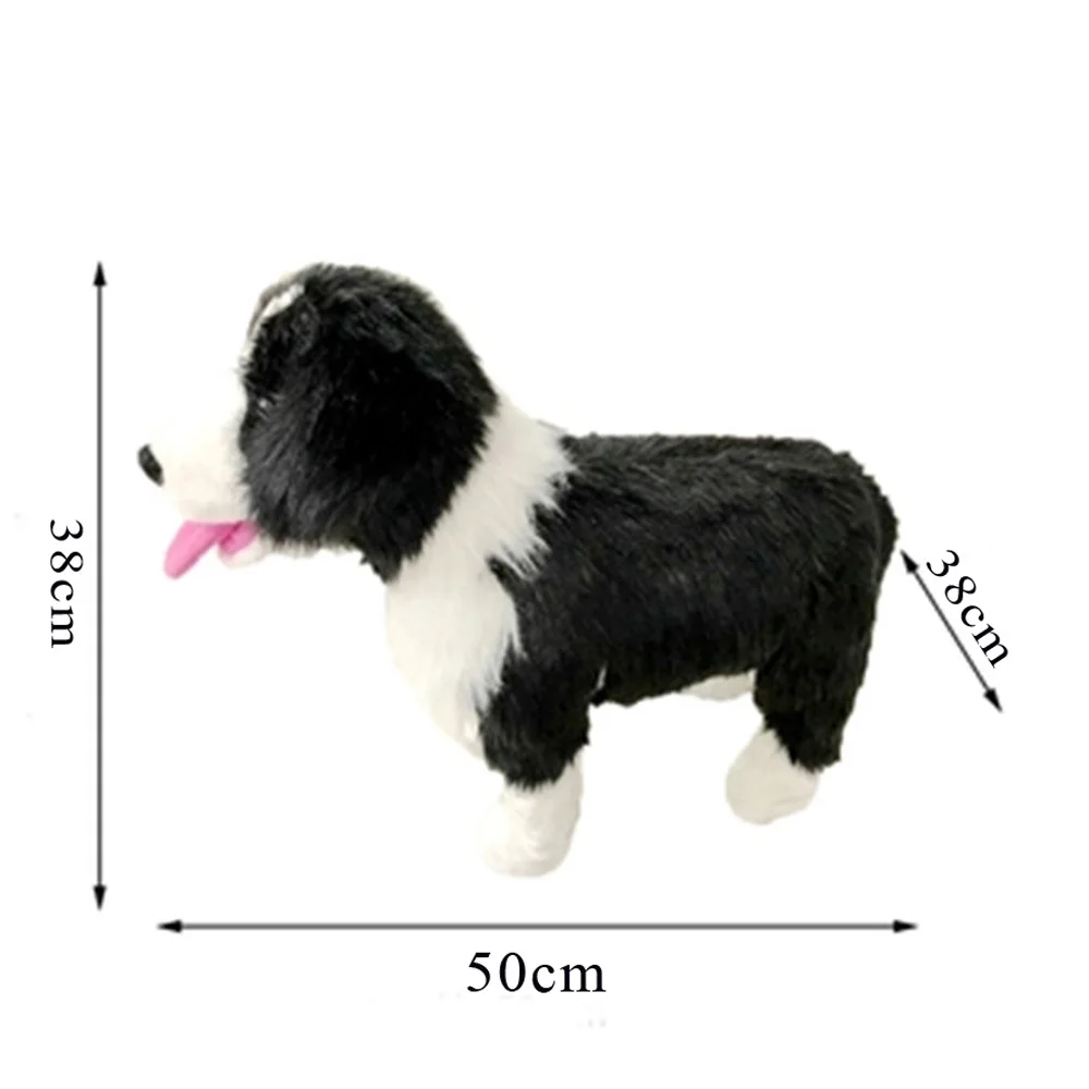 cute simulated animal dog plush toy stuffed soft realistic dogs doll can ride on the back children gift decoration 5