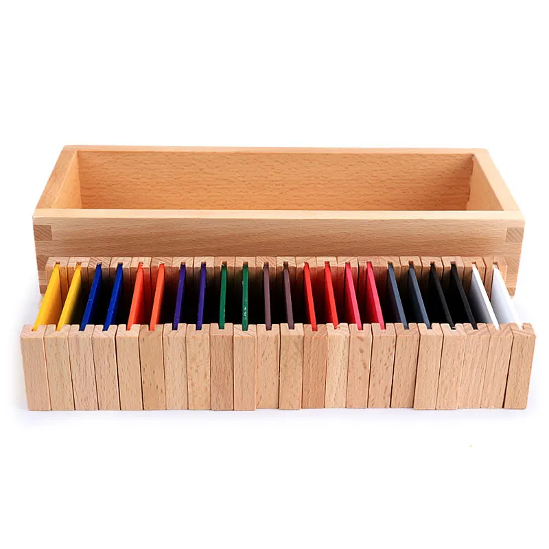 Wooden Montessori Sensorial Materials Color Tablets Learning Educational Toys for Toddlers Juguetes Brinquedos MK0264H