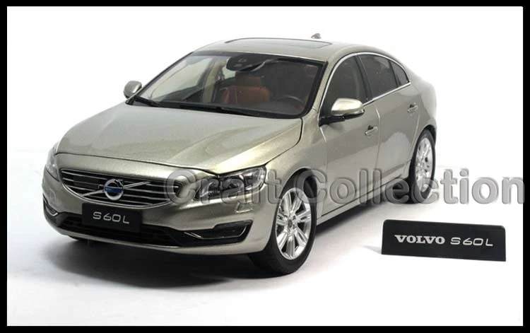

2015 1/18 Seashell Gray Volvo S60L S60 Die-Cast Model Car Luxury Miniature Original Automobile Factory Scale
