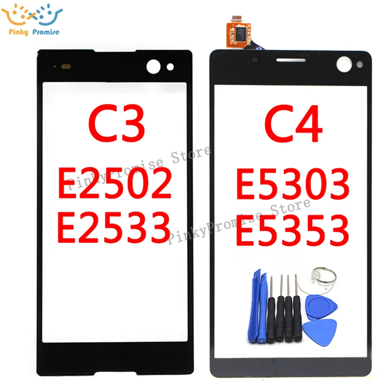 Передняя панель для Sony Xperia C3 D2533 D2502 C4 E5303 E5306 E5353 сенсорный экран жк дисплей