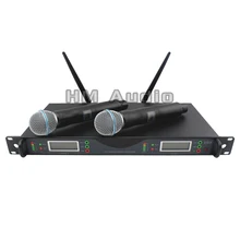 New High Quality Professional Dual Wireless Microphone System True diversity